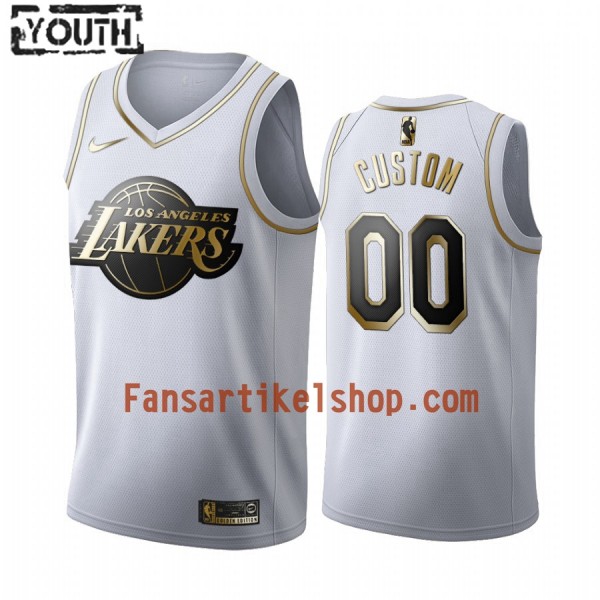 NBA Los Angeles Lakers Trikot Benutzerdefinierte Nike 2019-2020 Weiß Golden Edition Swingman - Kinder NBA Los Angeles Lakers Trikot Benutzerdefinierte Nike 2019-2020 Weiß Golden Edition Swingman - Kinder